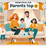bienvenue sur le site de parents top image avec des enfants et parents illustrant la famille